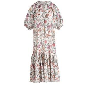 Ophelia & Indigo
Seersucker Floral Blockprint Clemmie Midi Dress Size XS